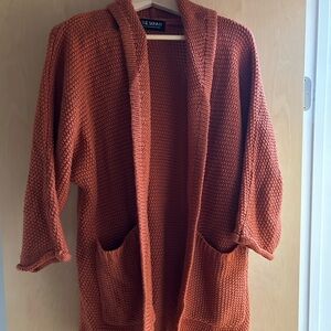 Burnt orange The Skinny Erinn Boyfriend Cardigan